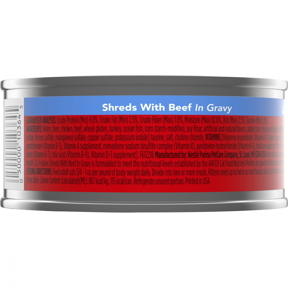 Friskies Shredded Beef Canned Cat Food