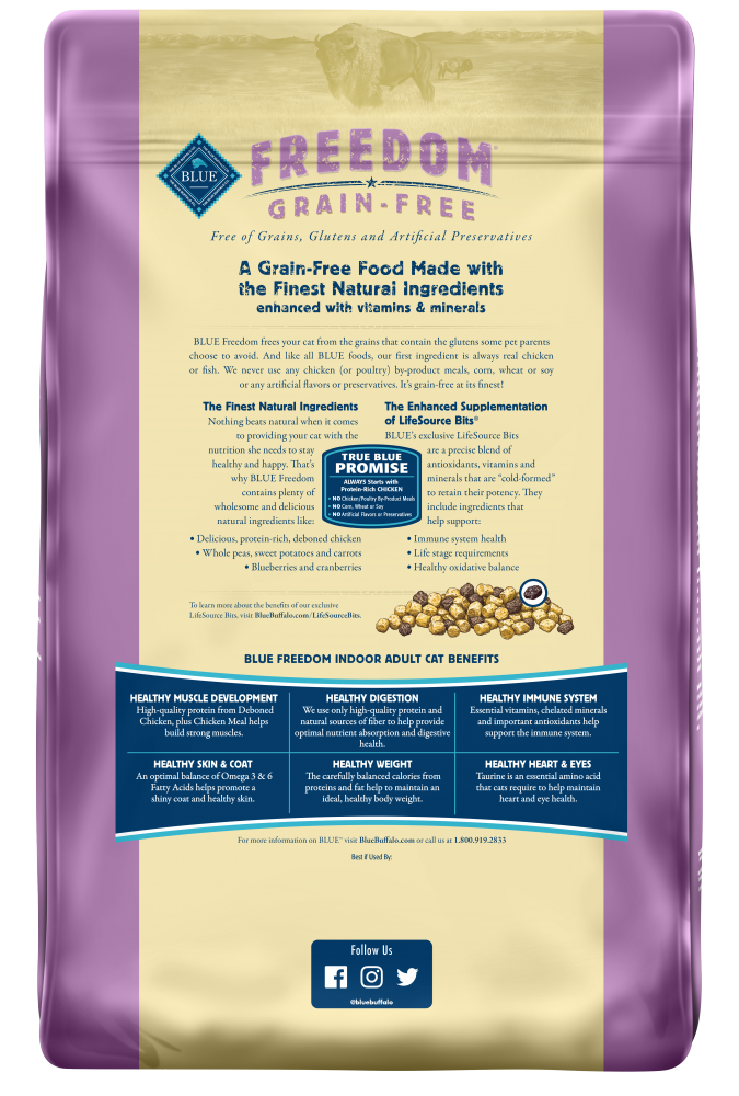 Blue Buffalo Freedom Grain-Free Indoor Adult Chicken Recipe Dry Cat Food