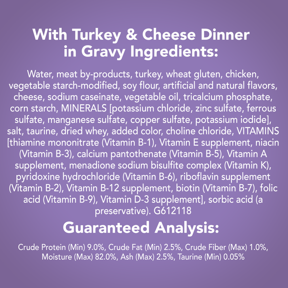 Friskies Savory Shreds Turkey And Cheese Dinner In Gravy Canned Cat Food