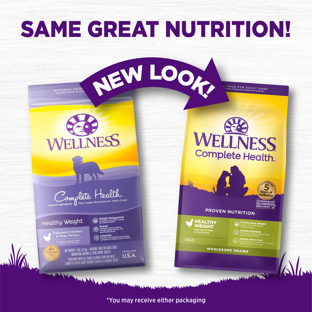 Wellness Complete Health Natural Healthy Weight Chicken and Peas Recipe Dry Dog Food