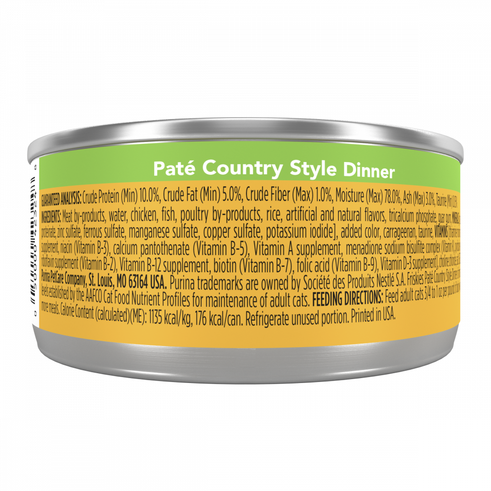 Friskies Pate Country Style Dinner Canned Cat Food