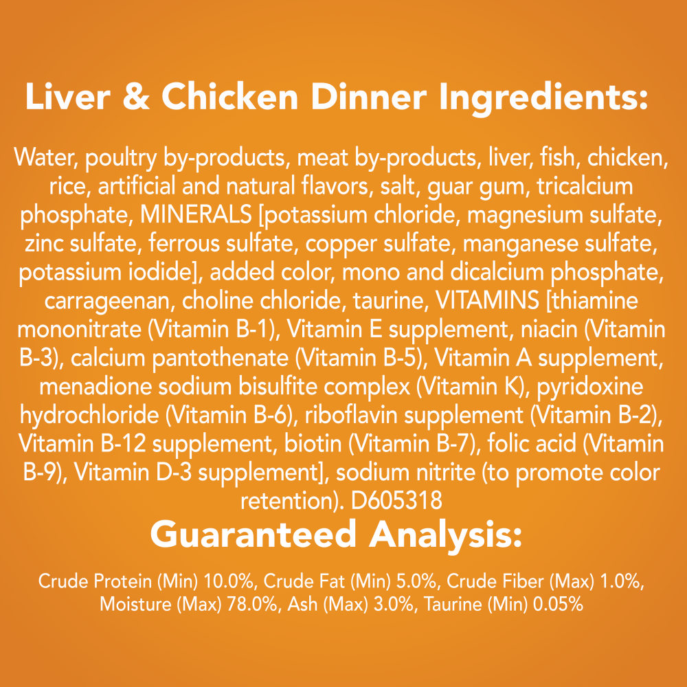 Friskies Pate Liver and Chicken Canned Cat Food