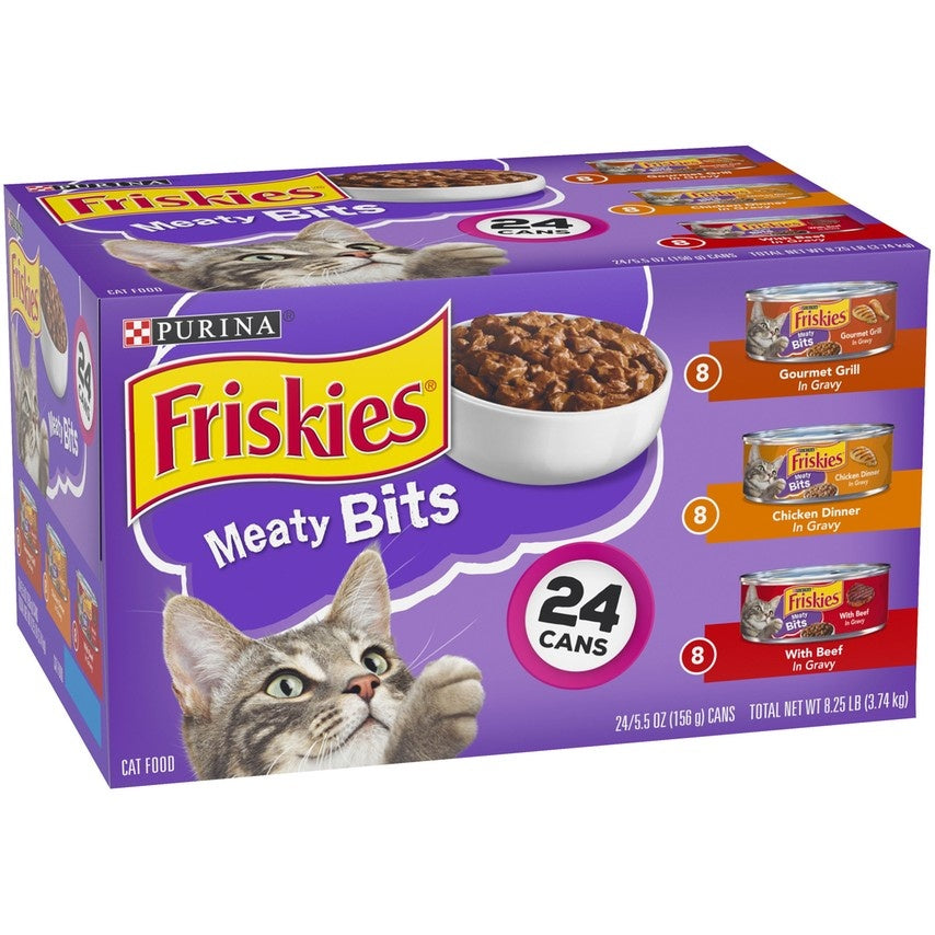 Friskies Meaty Bits Variety Pack Canned Cat Food
