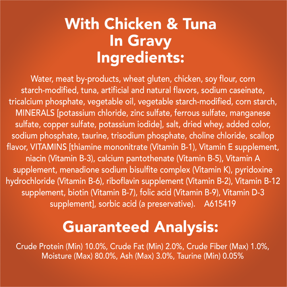 Friskies Tasty Treasures Gravy Chicken, Tuna & Scallop Wet Cat Food