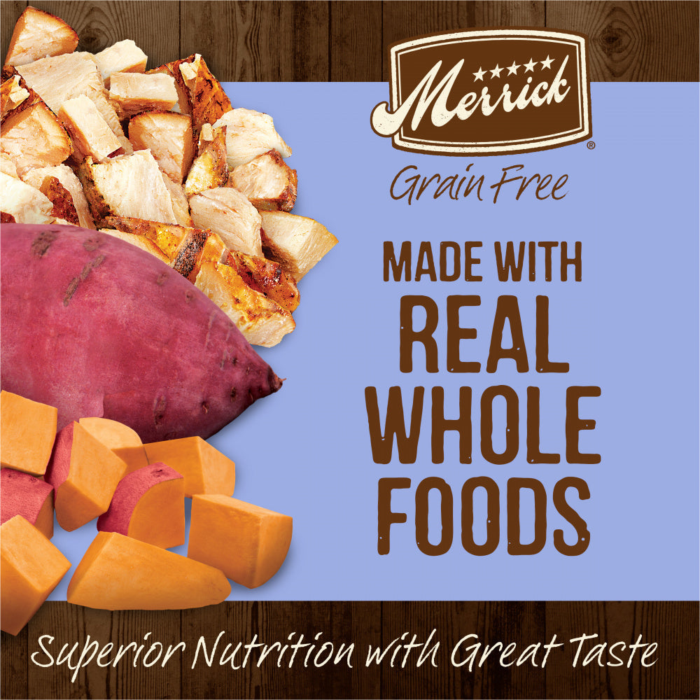 Merrick Dry Puppy Food Real Chicken & Sweet Potato Grain Free Dog Food Recipe