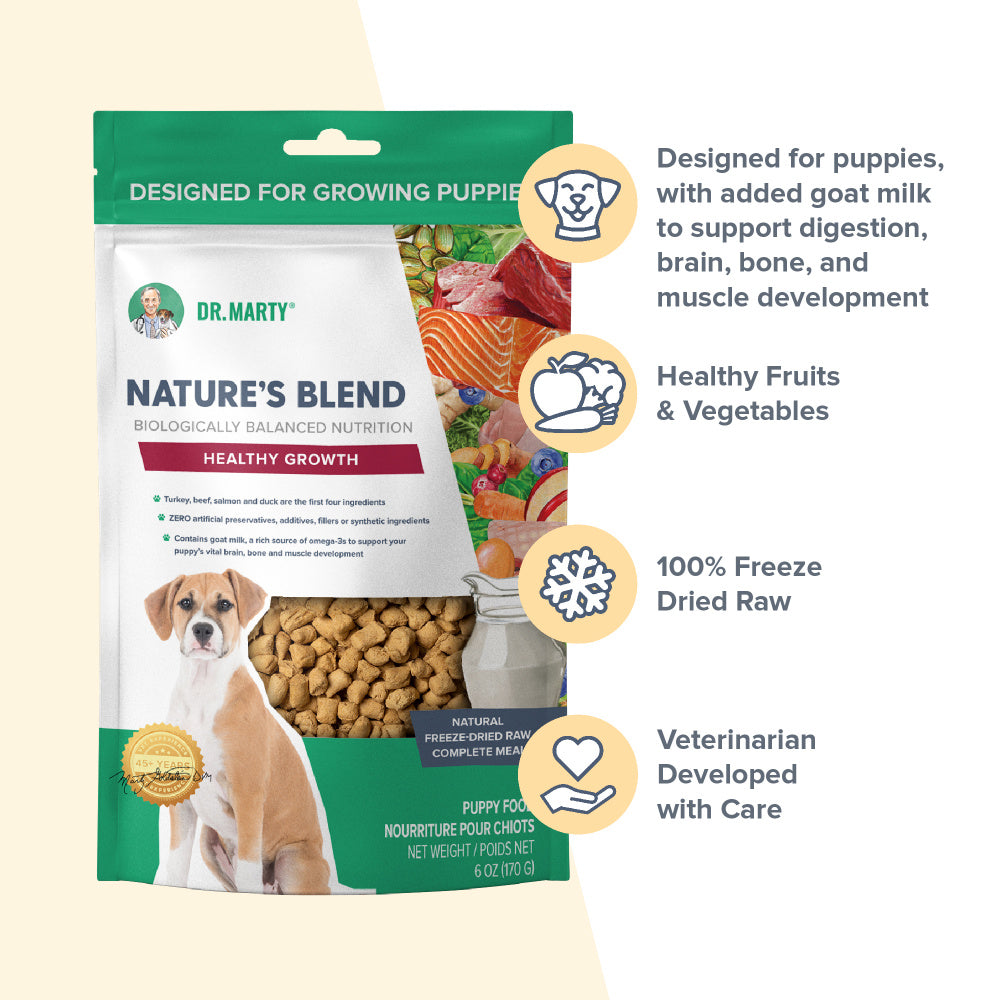 Dr. Marty Nature's Blend for Puppies Freeze Dried Raw Dog Food