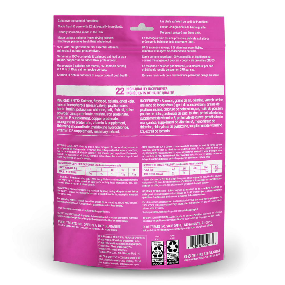 PureBites Cat Food Topper Salmon Recipe