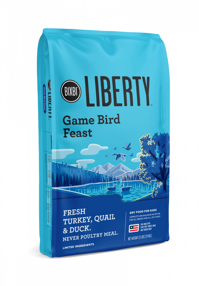 BIXBI LIBERTY Gamebird Feast (Turkey, Quail, Duck) Kibble
