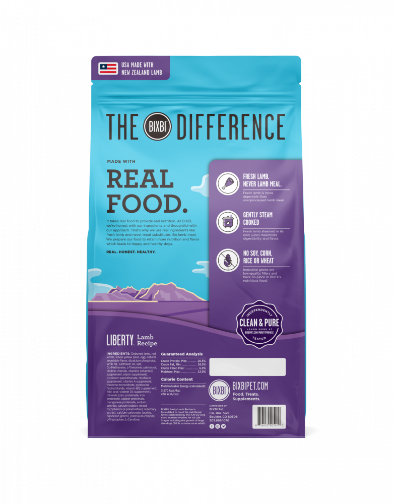 BIXBI LIBERTY Lamb Kibble