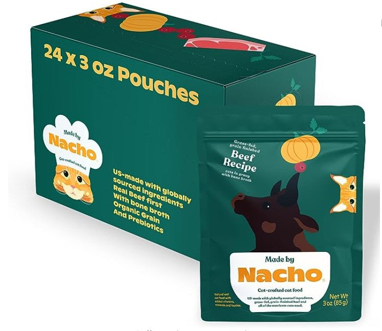 Made By Nacho Grass-Fed, Grain Finished Beef Recipe Cuts In Gravy With Bone Broth