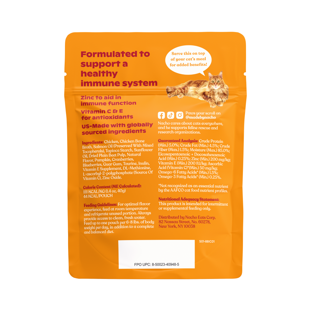 Made By Nacho Immunity Support Cage-Free Chicken Puree Meal Topper With Bone Broth