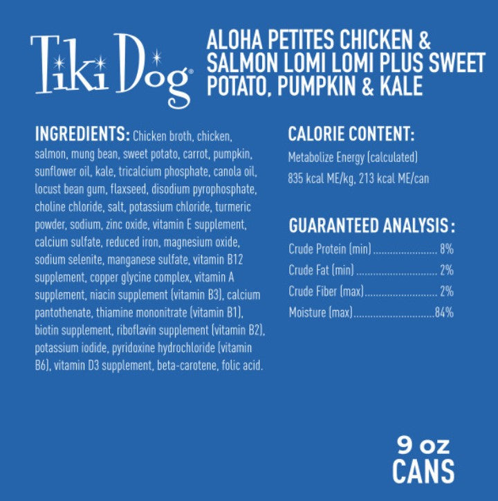 Tiki Dog Aloha Petites Chicken & Salmon Wet Dog Food