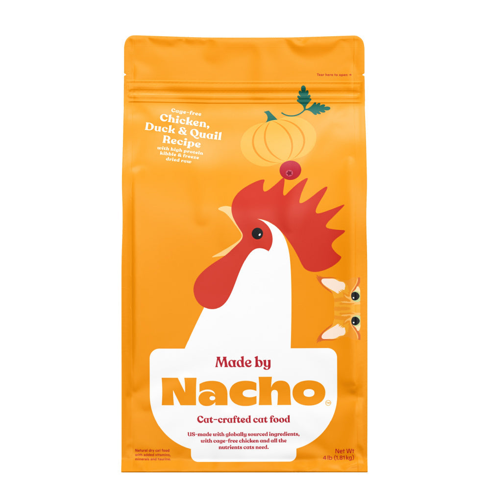 Made By Nacho Chicken & Duck & Quail Kibble with Freeze Dried Raw Inclusions