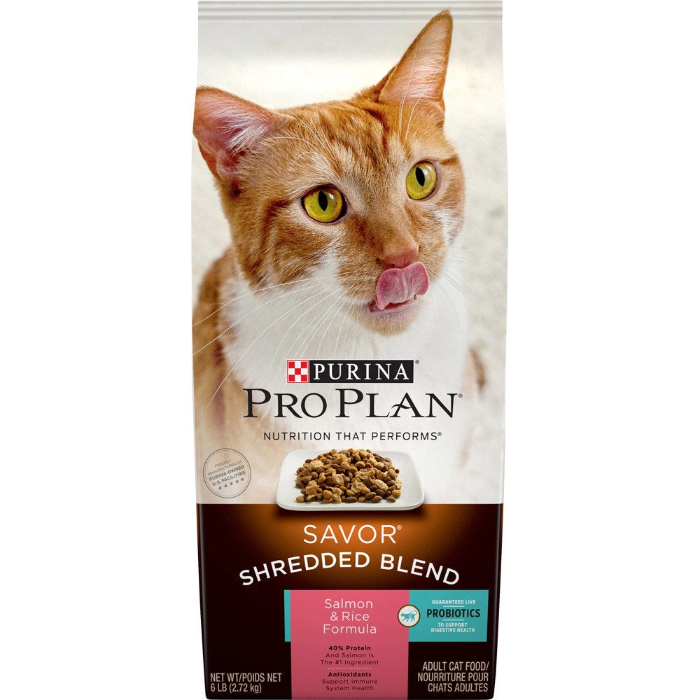 ProPlan Shredded Blend Salmon and Rice Adult Cat Food