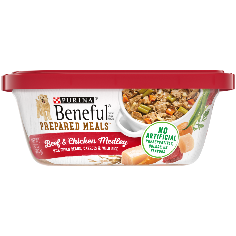 Beneful Prepared Meals Beef and Chicken Medley Wet Dog Food