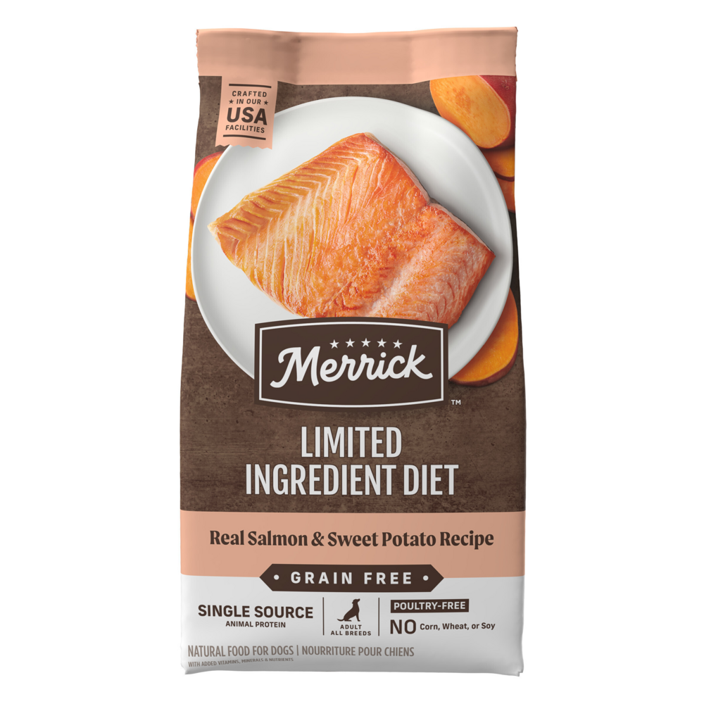 Merrick Limited Ingredient Diet Dry Dog Food Real Salmon & Brown Rice Recipe with Healthy Grains