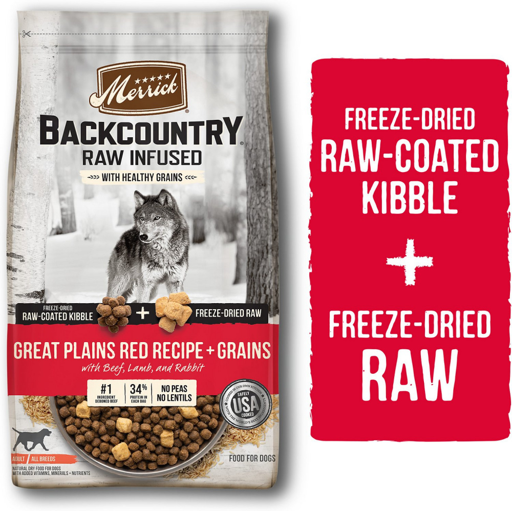 Merrick Backcountry Raw Infused Great Plains Red Recipe With Healthy Grains Freeze Dried Dog Food